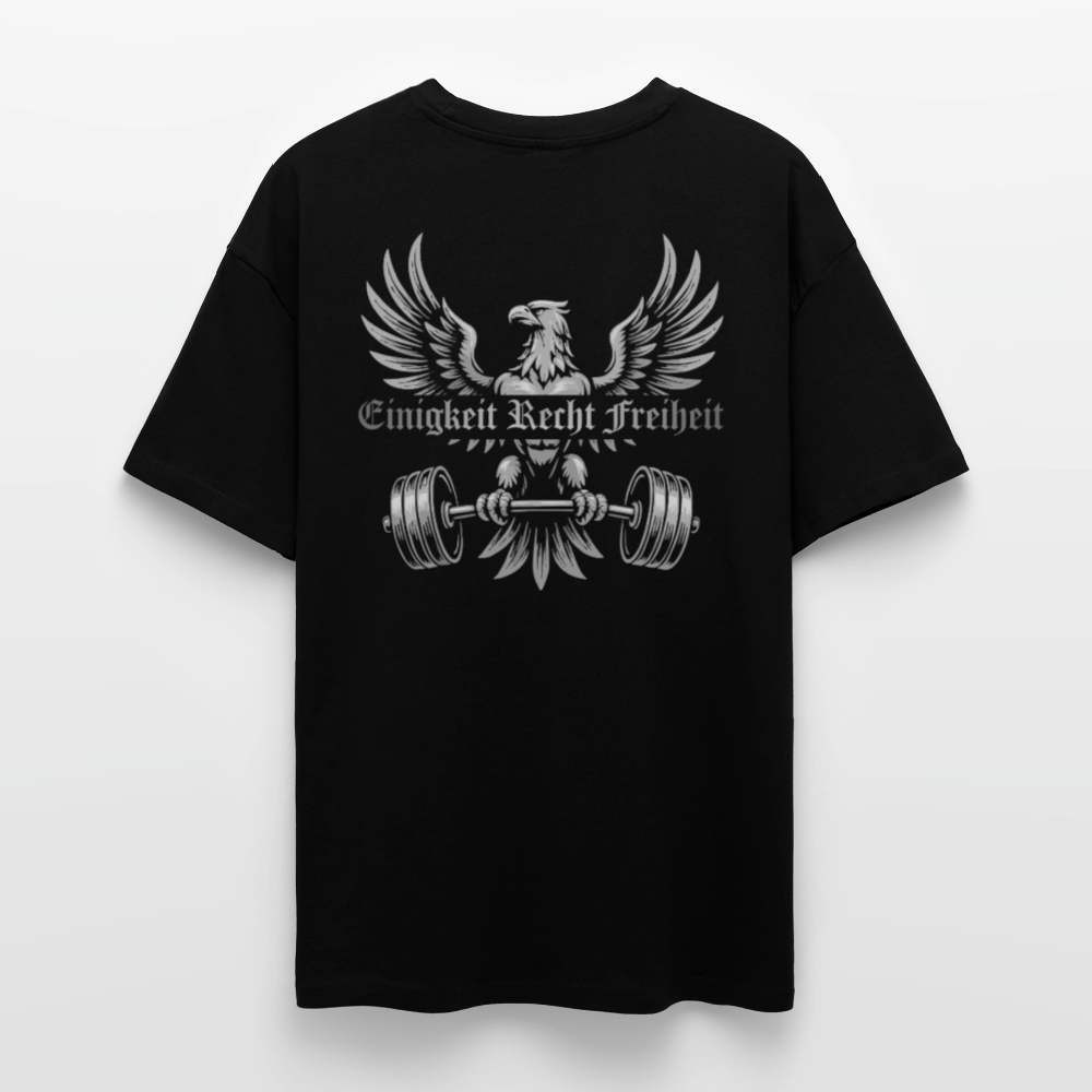 „Einigkeit Recht Freiheit“ Edition – Oversize Backprint - Schwarz