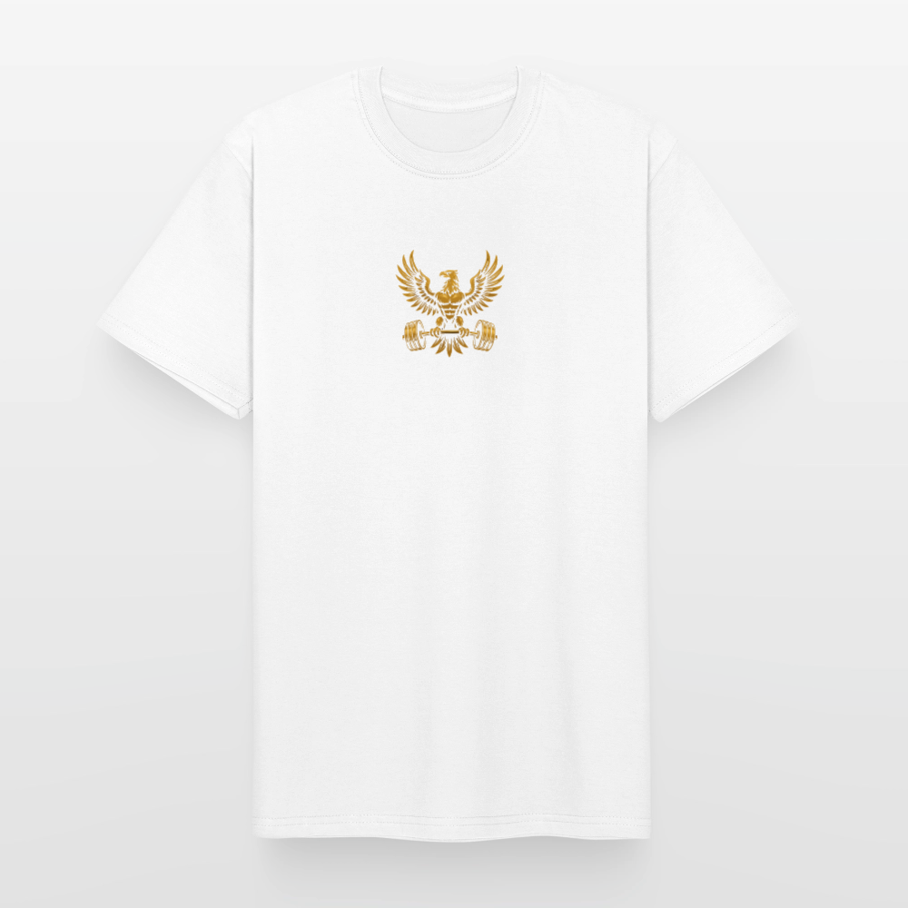T-Shirt – „Goldener Adler“ Frontprint Edition - Weiß