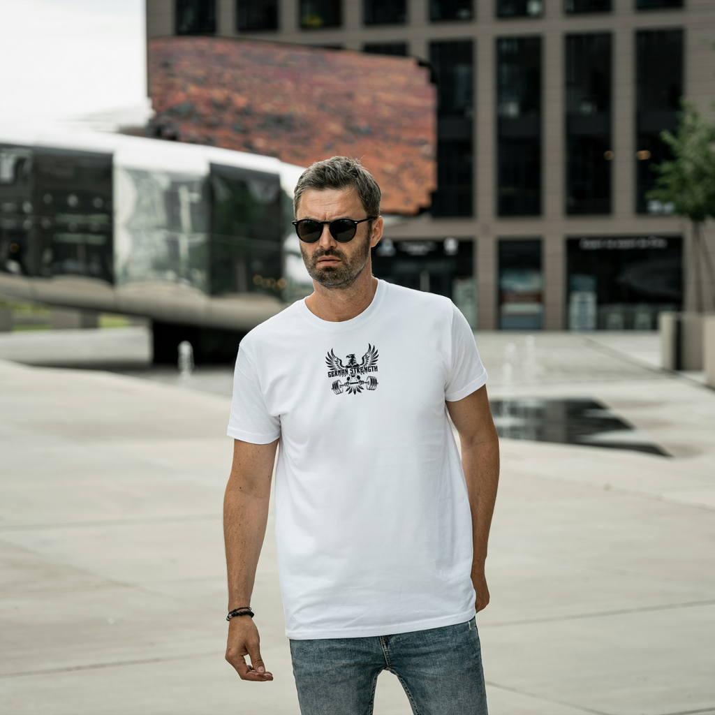 T-Shirt – „German Strength“ Frontprint Edition Spreadconnect
