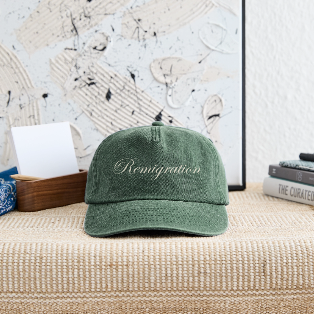 Relaxed Vintage Remigration Cap - Vintage Flaschengrün 