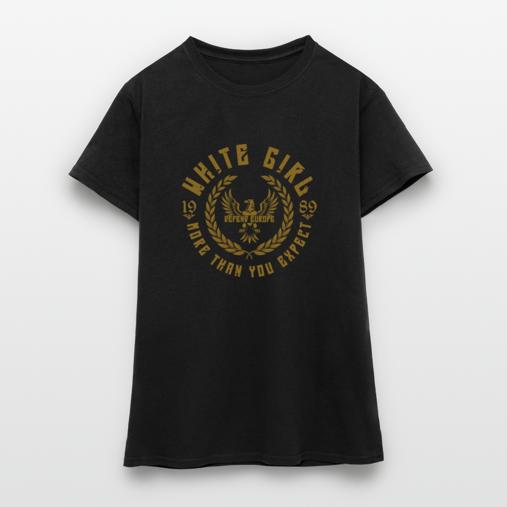 T-Shirt - White Girl - Schwarz