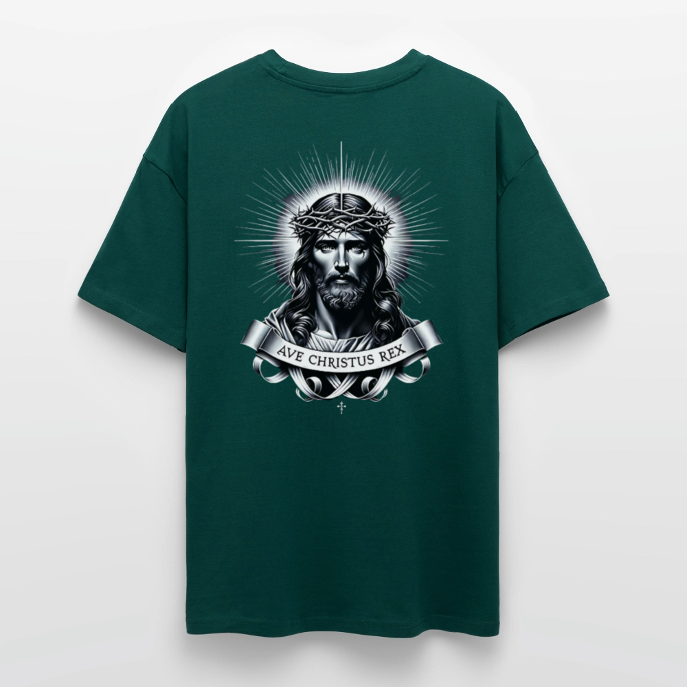 „Ave Christus Rex“ Edition - Oversize Backprint - hunter Green