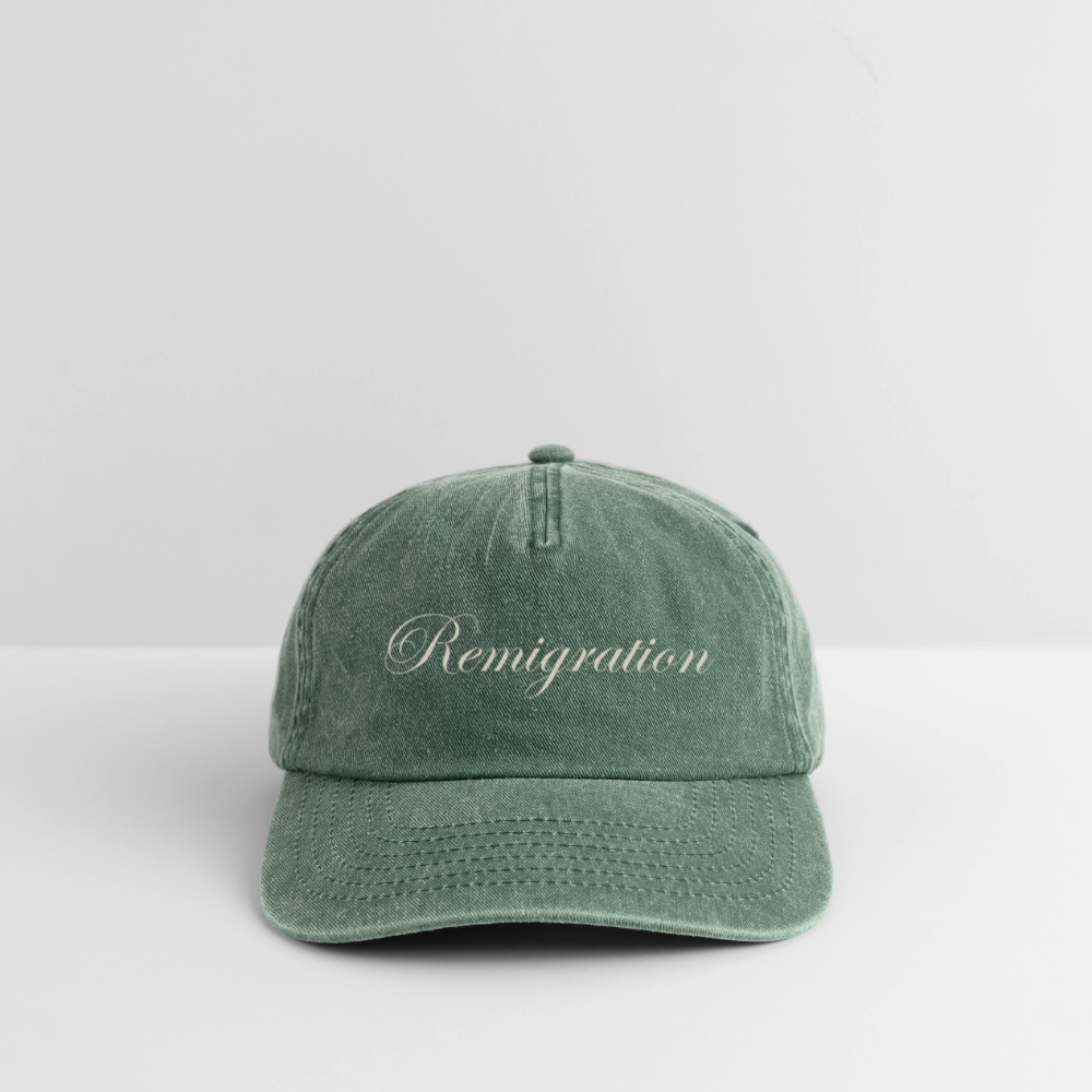 Relaxed Vintage Remigration Cap - Vintage Flaschengrün 