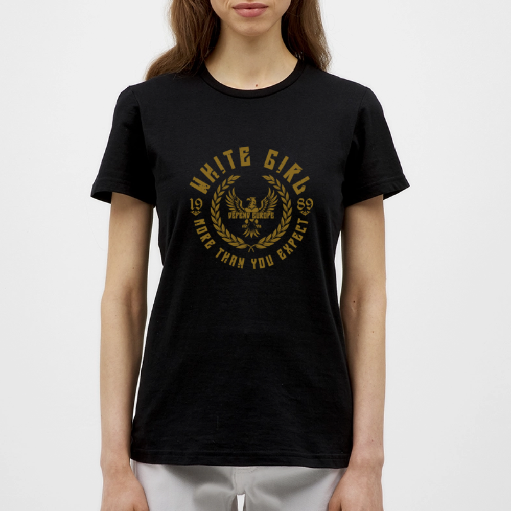 T-Shirt - White Girl - Schwarz