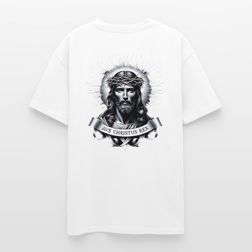 „Ave Christus Rex“ Edition - Oversize Backprint - Weiß