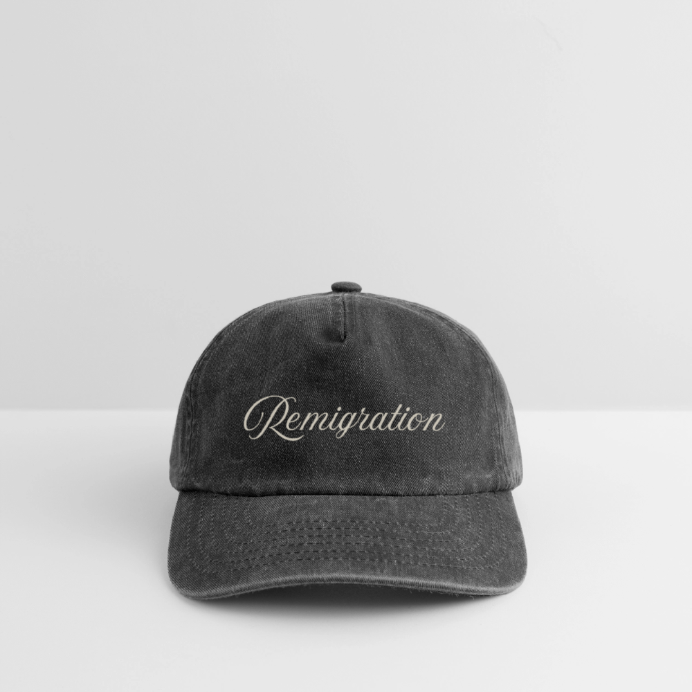 Relaxed Vintage Cap - Vintage Schwarz