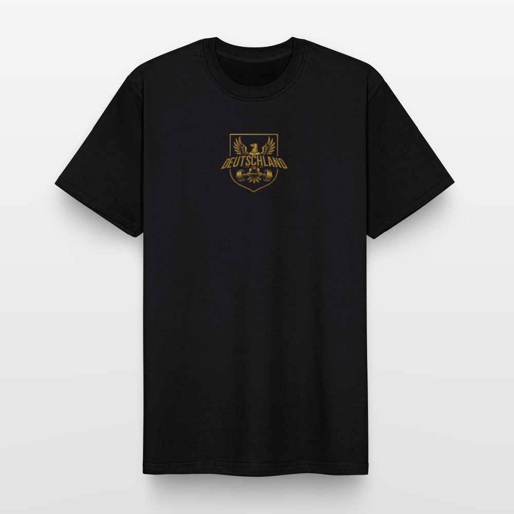 T-Shirt – „Deutschland Wappen“ Frontprint Edition - Schwarz
