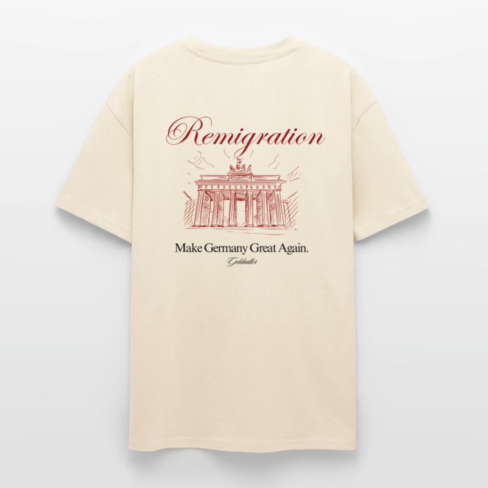 „Remigration“ Edition – Oversize Backprint - Creme