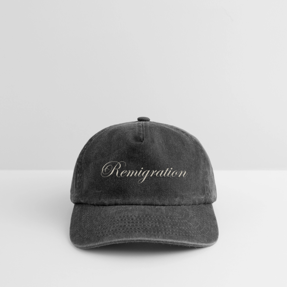 Relaxed Vintage Remigration Cap - Vintage Schwarz