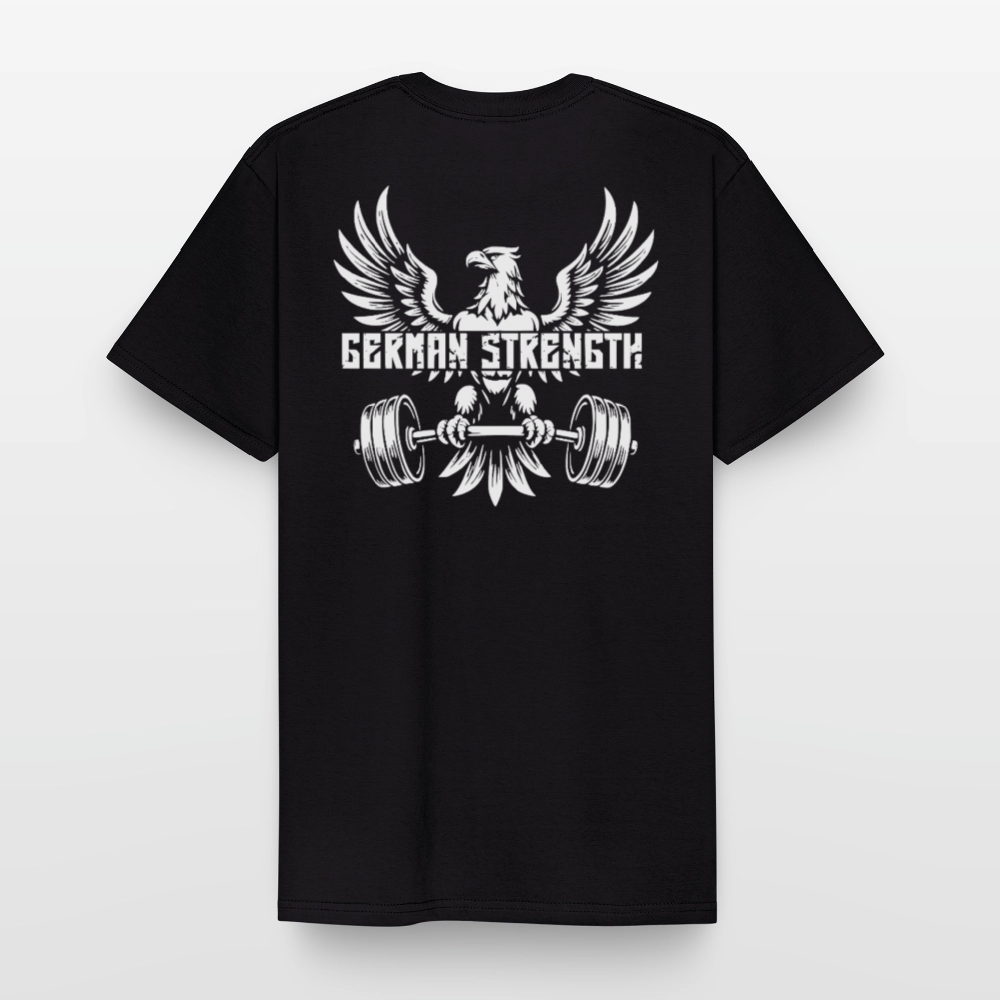 T-Shirt German Strength  - Backprint - Schwarz