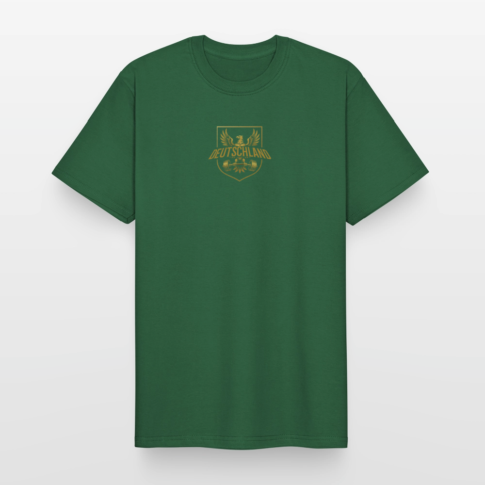 T-Shirt – „Deutschland Wappen“ Frontprint Edition - Flaschengrün