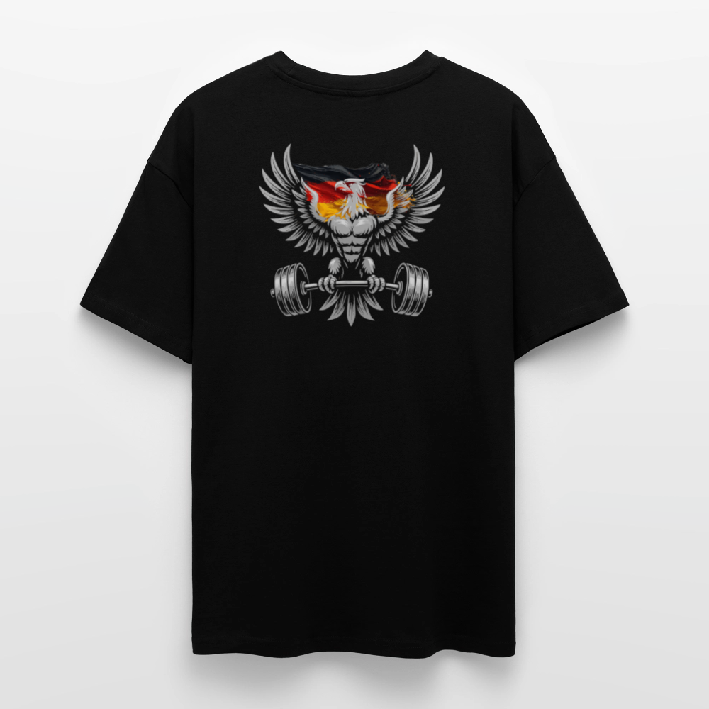 „Adler Stärke“ Edition – Oversize Backprint - Schwarz