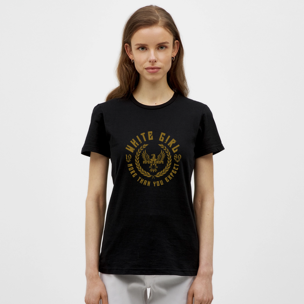 T-Shirt - White Girl - Schwarz
